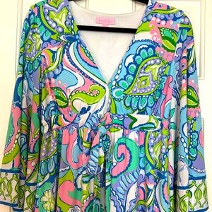 Lilly Pulitzer TROPEZ Multi Conch Republic Tunic Dress Size S